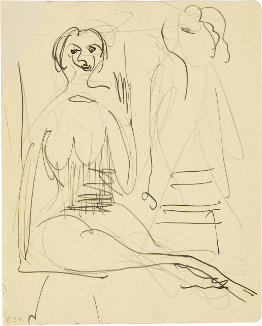 Ernst Ludwig Kirchner  : 14 Blatt Zeichnungen, vermutlich aus  ..., 1922-1932 