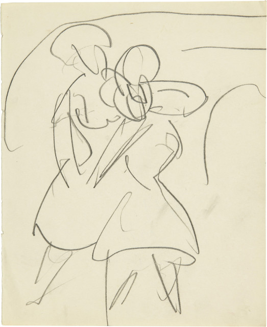 Ernst Ludwig Kirchner  : 21 Blatt Zeichnungen aus diversen Skizzenbü ..., 1910-1914 