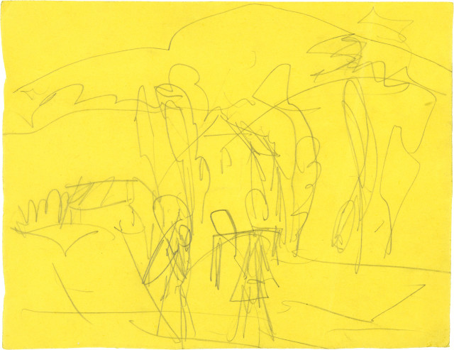 Ernst Ludwig Kirchner  : 8 Blatt Zeichnungen: Badende, Frauen, Mä ..., 1916-1929 