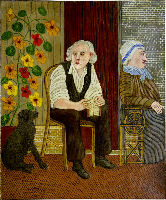 Louis Vivin  : Portrait des parents de l'artiste , Um 1925 