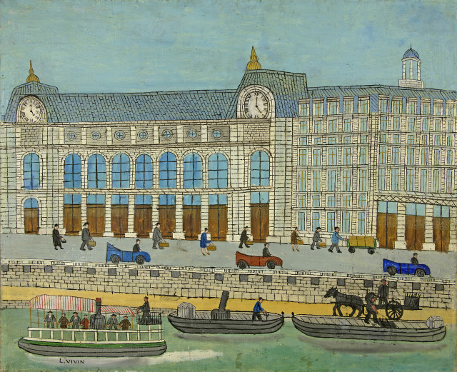Louis Vivin  : Gare d'Orsay , Um 1925 