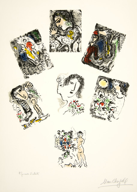 Marc Chagall  : Bonne année , 1971 