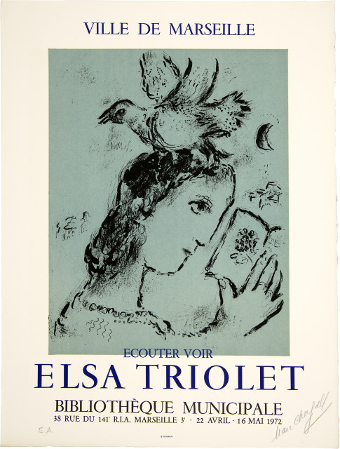 Marc Chagall : Hommage à Elsa Triolet, 1972