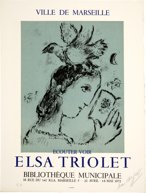 Marc Chagall : Hommage à Elsa Triolet, 1972 