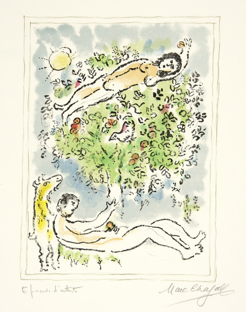 Marc Chagall : L'Arbre fleuri II, 1977 