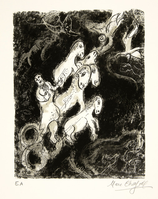 Marc Chagall : Le Char d'Élie, 1978 