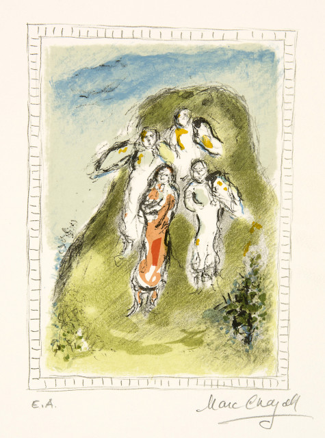Marc Chagall : Les trois anges, 1980