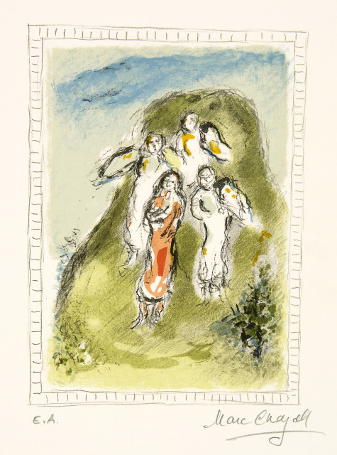 Marc Chagall : Les trois anges, 1980 