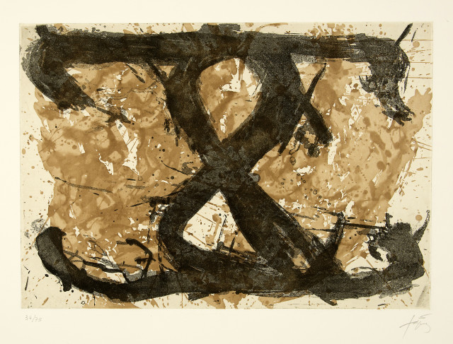 Antoni Tàpies  : Le huit , 1969 