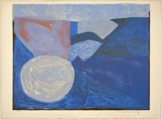 Serge Poliakoff  : Komposition in Blau , 1959 