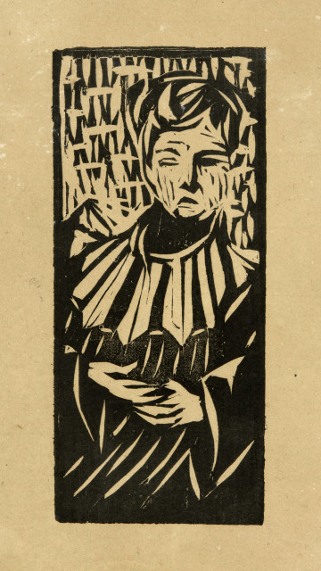 Ernst Ludwig Kirchner  : Unschlüssiges Mädchen , 1906 