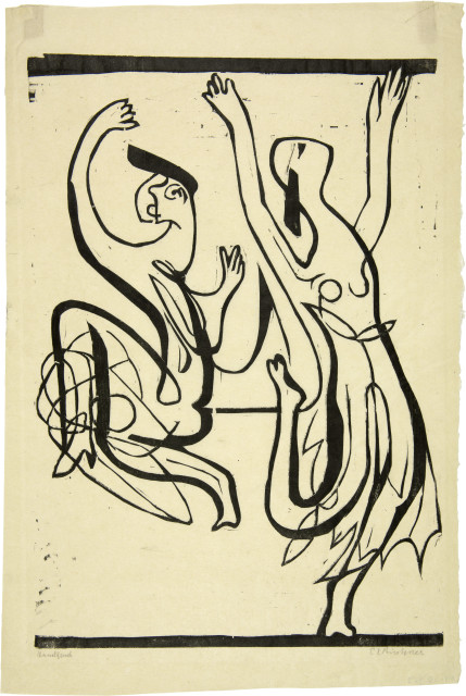 Ernst Ludwig Kirchner : Tanzpaar (Alexander und Clotilde Sacharoff), 1933 