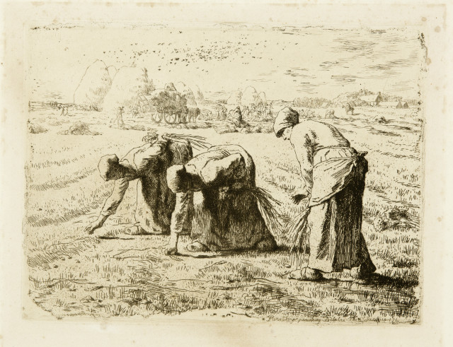 Jean-François Millet  : Les Glaneuses , 1855-1856 