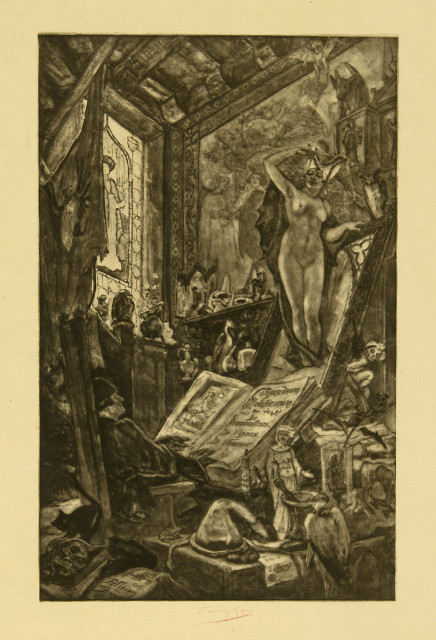 Félicien Rops : L'Incantation, 1888