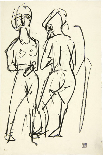 Albert Müller : Zwei weibliche Akte, 1926 