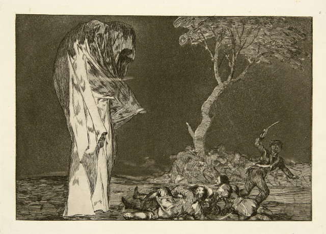 Francisco de Goya  : Blatt 2, 3, 4, 5, 7, 8 und 18 der Folge Los  ..., 1904-1916 