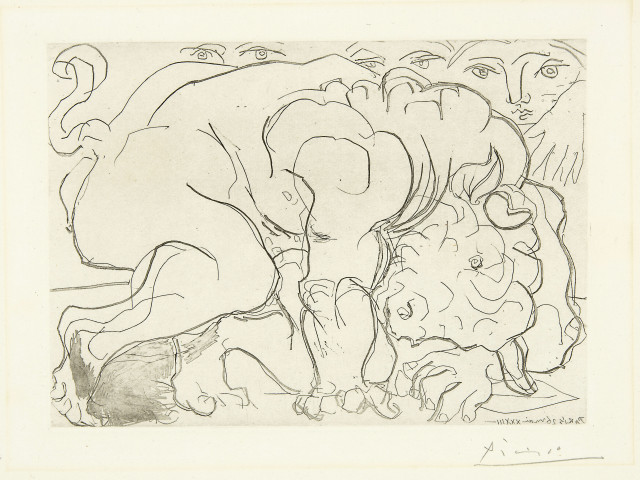 Pablo Picasso  : Minotaure blessé. VI , Paris, 26. Mai 1933 