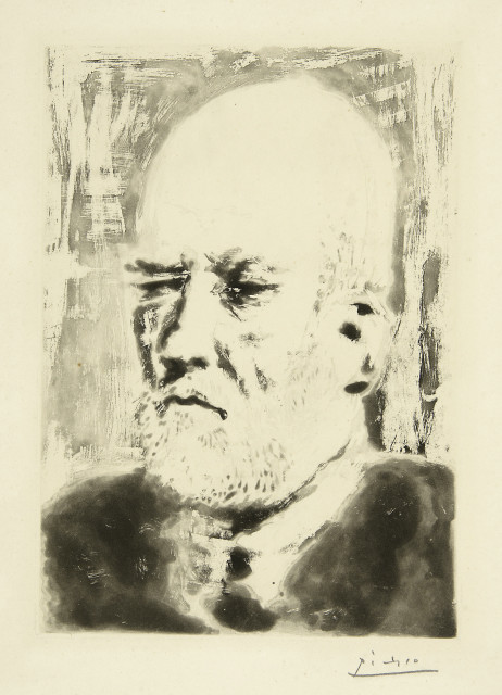 Pablo Picasso  : Portrait de Vollard. II , 1937 