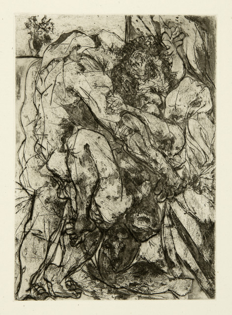 Pablo Picasso  : Le Viol sous la fenêtre , 1933 