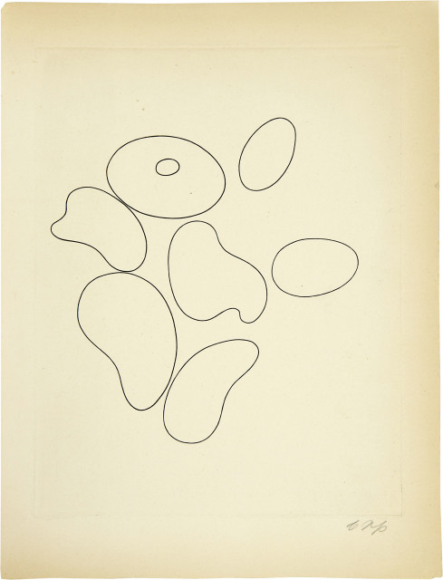 Hans Arp : Komposition mit sieben Elementen, 1935