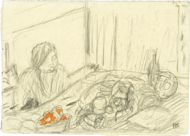 Pierre Bonnard  : Femme dans un intérieur ,  