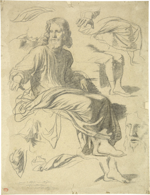 Jacques Alfred van Muyden : Le Christ dans la maison de Simon, esquisse ..., 1848 