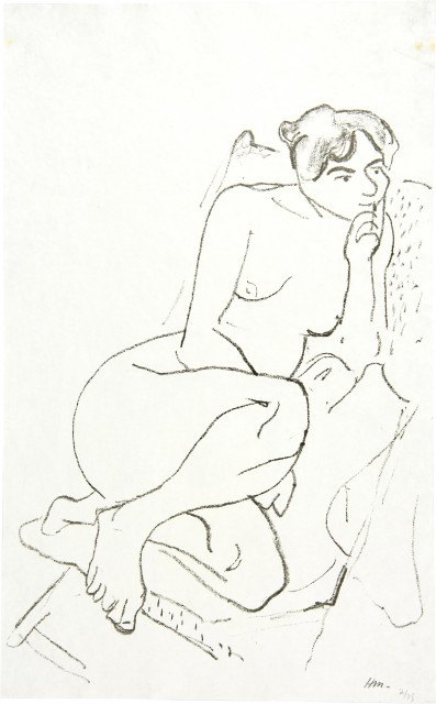Henri Matisse : Figure pensive au fauteuil pliant, 1906 