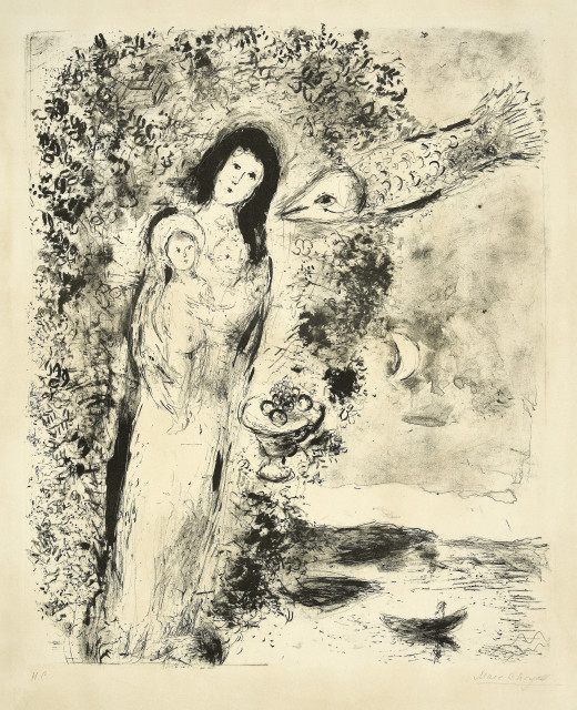 Marc Chagall : Vierge aux poissons, 1951