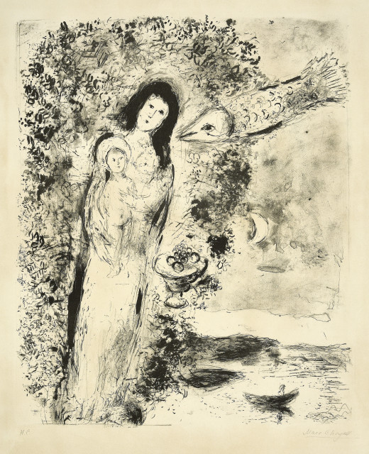 Marc Chagall : Vierge aux poissons, 1951 
