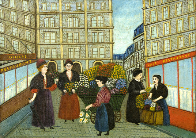 Louis Vivin  : Les Fleuristes , Um 1925 