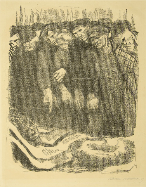 Käthe Kollwitz  : Märzfriedhof - Dritte Fassung , Vor Oktober 1917 