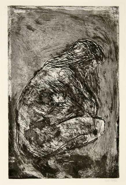 Emil Nolde : Kauerndes Weib, 1908 