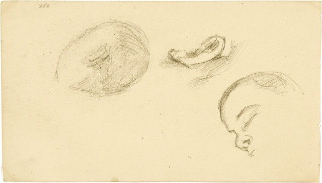 Paul Cézanne : Études de têtes et d'oreille - Le fils du  ..., Um 1879–1882/um 1877–1880