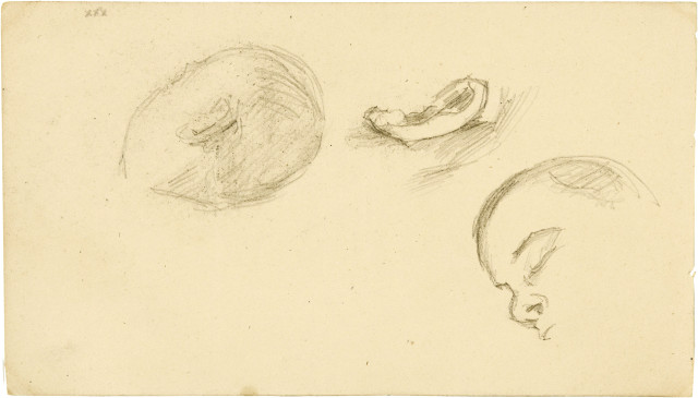 Paul Cézanne : Études de têtes et d'oreille - Le fils du ..., Um 1879–1882/um 1877–1880 