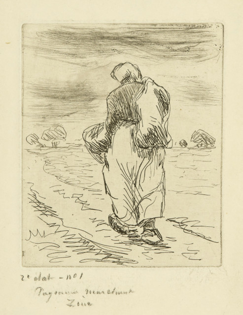 Camille Pissarro : Paysanne marchant, 1889 