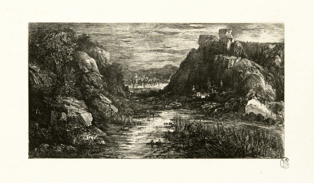 Rodolphe Bresdin  : La Cité lointaine , 1880 