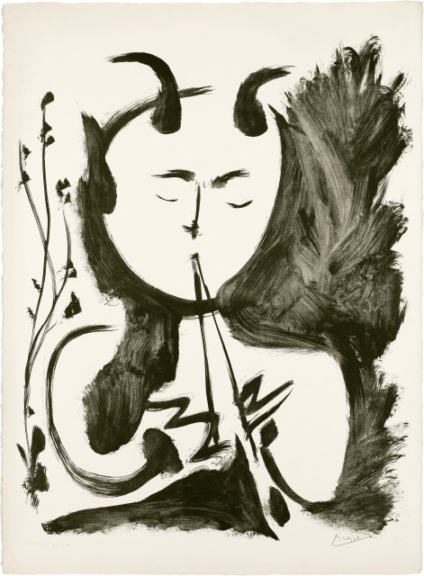 Pablo Picasso : Faune Musicien No. 4, 10. März 1948 