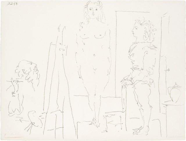 Pablo Picasso : Les deux modèles, 18. März 1953 