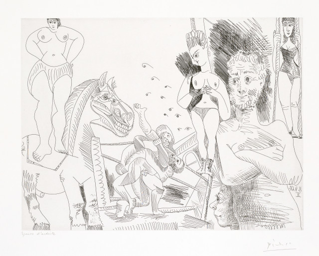 Pablo Picasso : Cirque et catch, 11. April 1968 