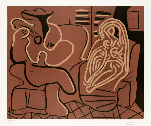 Pablo Picasso : L'Aubade, avec femme dans un fauteuil, 9. September 1959 