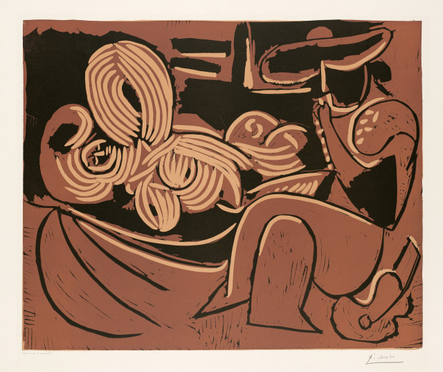 Pablo Picasso  : L'Aubade, avec femme endormie , 21. September 1959 