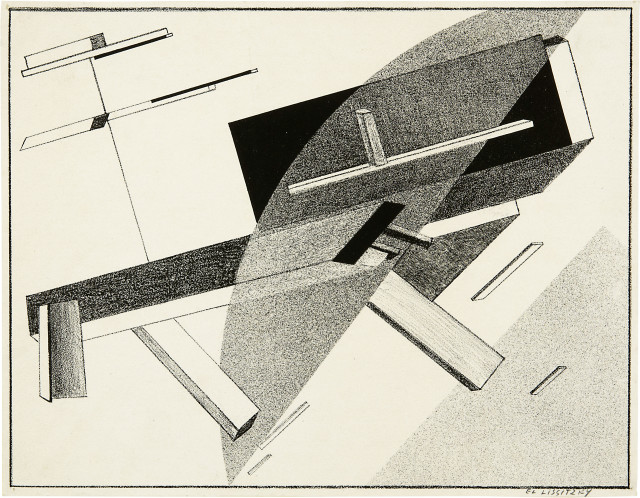 El Lissitzky : Proun B 2 - Lithographie 2 B, 1919-1921 