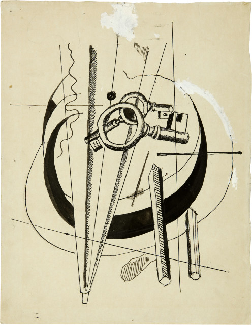 Fernand Léger  : Parapluie, Clés et Objets , 1929 