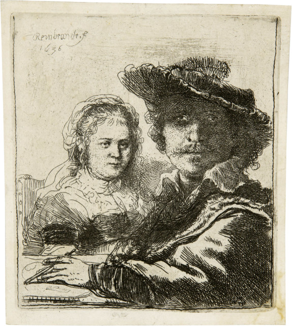 Rembrandt Harmensz. van Rijn : Rembrandt mit Saskia, 1636 
