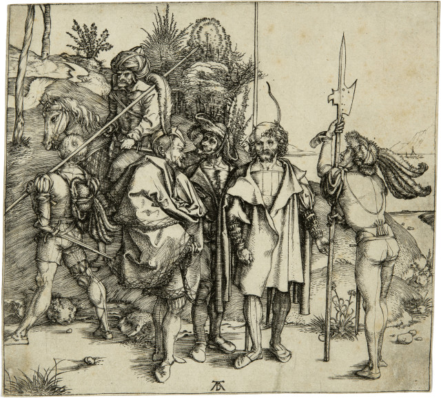Albrecht Dürer : Die sechs Kriegsleute - Die Landsknechte und  ..., um 1495