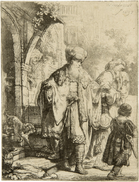 Rembrandt Harmensz. van Rijn : Hagars Verstossung, 1637 