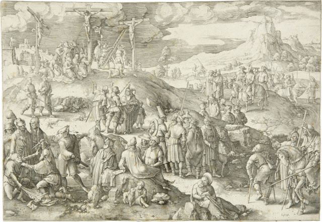 Lucas van Leyden  : Golgotha , 1517 