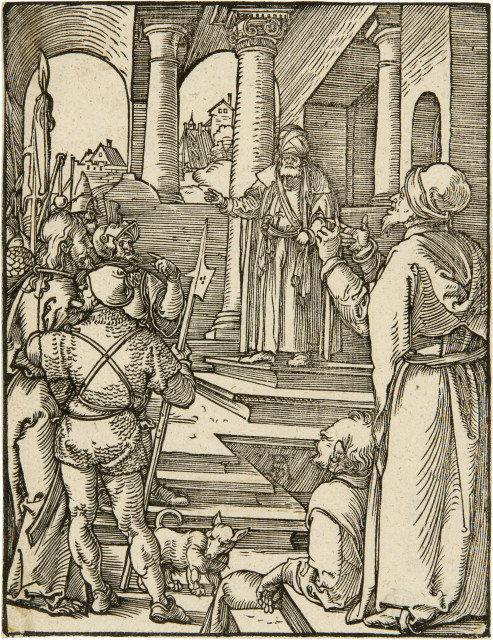 Albrecht Dürer : Christus vor Pilatus, um 1508/09