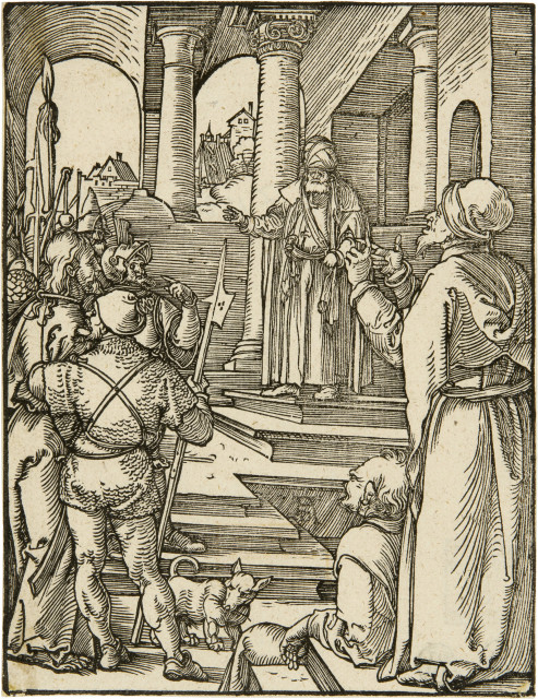Albrecht Dürer : Christus vor Pilatus, um 1508/09 
