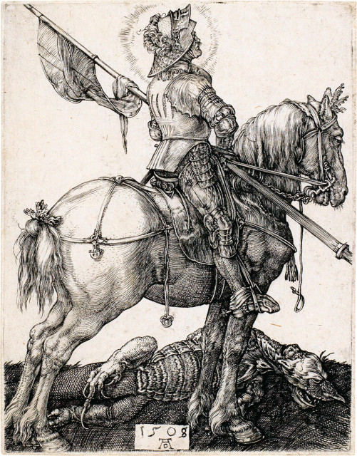 Albrecht Dürer : Der hl. Georg zu Pferd, 1508